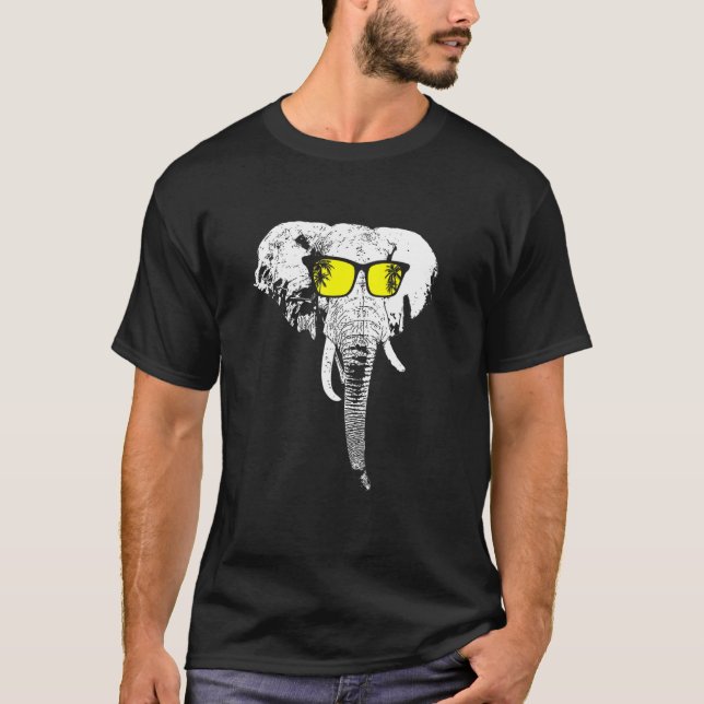 Elephant sunglasses party elephant love elephant l T-Shirt (Front)