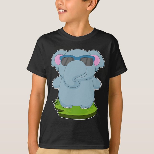 Elephant Sunglasses T-Shirt (Front)