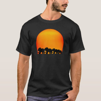 elephant sunrise t-shirt