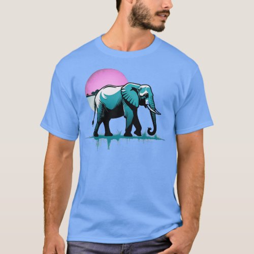 Elephant Sunset T_Shirt