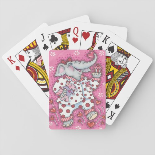 Elephant Sweetheart PINK BICYCLE PLAYING CARDS