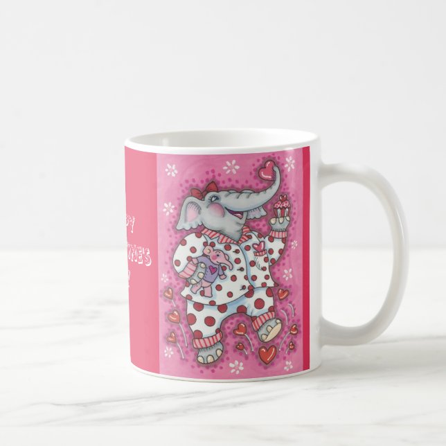 Elephant Sweetheart VALENTINE MUG *Customize (Right)