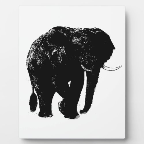 Elephant Tabletop Plaque with Easel
