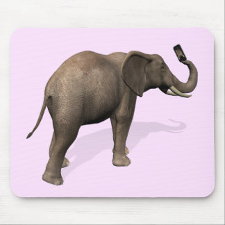 Elephant Taking A Selfie Mouse Pad