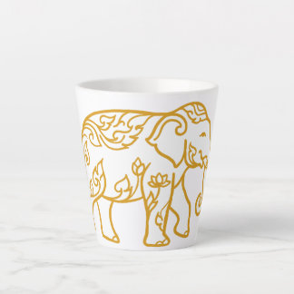 Elephant Thai style for gift you. Latte Mug