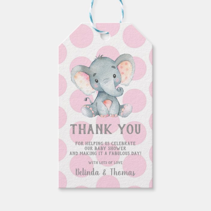 thank you gift tags baby shower