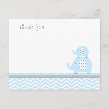 Elephant Thank You Card by Petit_Prints at Zazzle