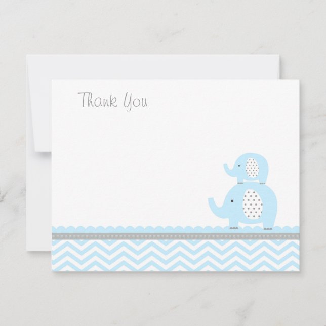 Elephant Thank You Card (Front)