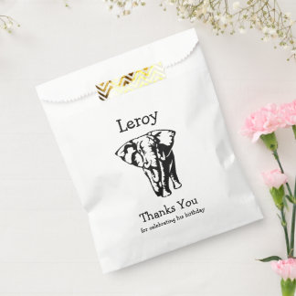 Elephant Thank you Favor Bag