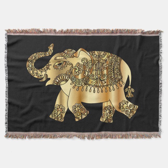 Elephant Throw Blanket (Front)