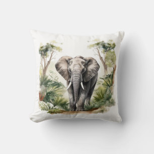 Elephant Throw Pillow