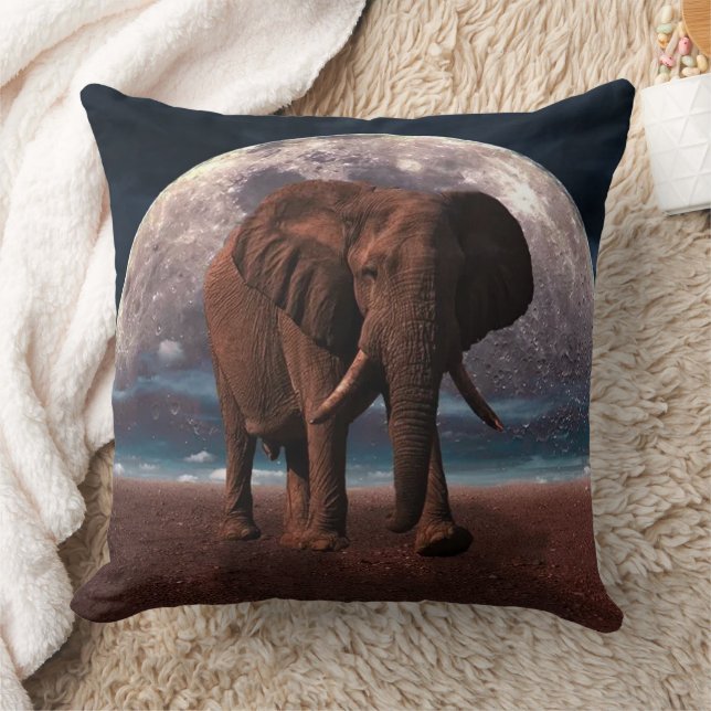 Elephant Throw Pillow (Blanket)
