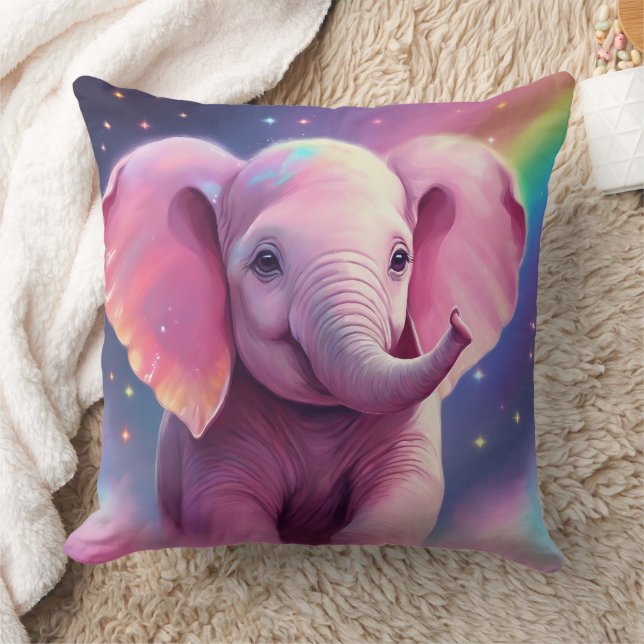 Elephant  Throw Pillow (Blanket)