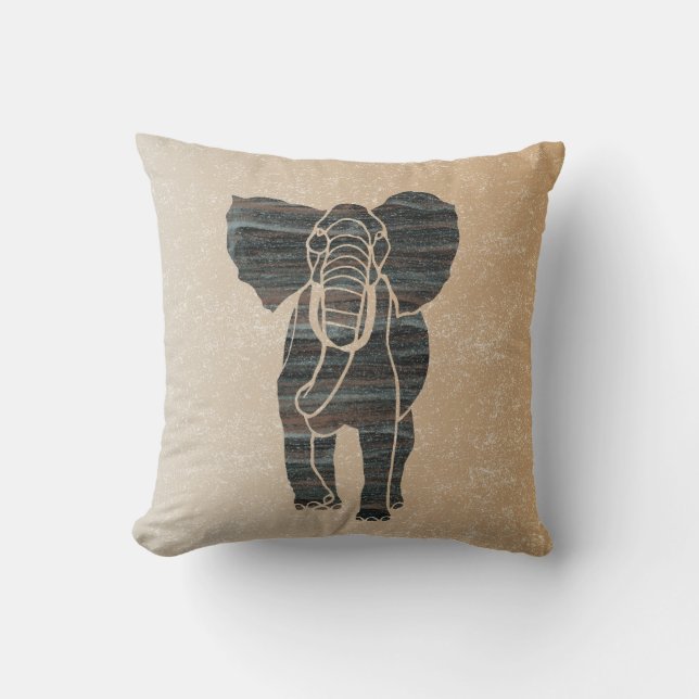Elephant Throw Pillow (Front)