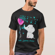 Elephant Tourette's Syndrome Awareness - Ribbon Gi T-Shirt