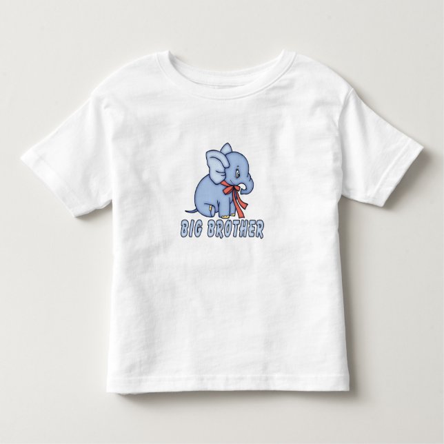 Elephant Toy Big Brother Toddler T-shirt (Front)