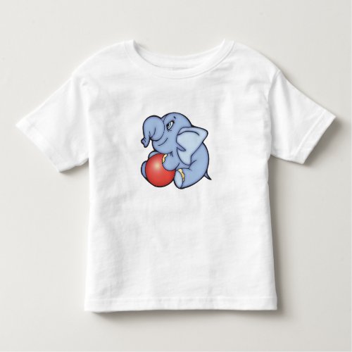 Elephant Toy Blue wBall Toddler T_shirt