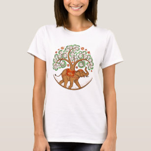 Elephant Tree of life in Mandala T-Shirt