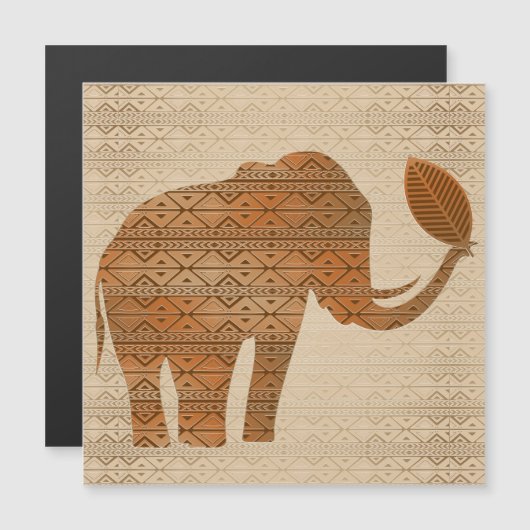 Elephant Tribal Art Design (Front/Back)