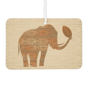 Elephant Tribal Art Design Air Freshener