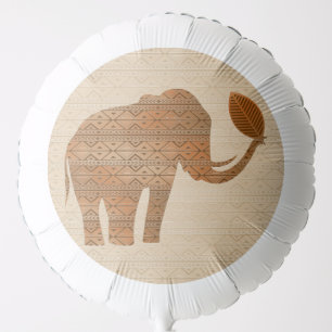 Elephant Tribal Art Design Balloon