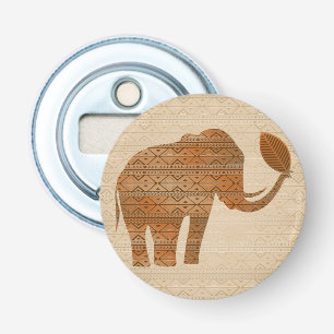 Elephant Tribal Art Design Bottle Opener