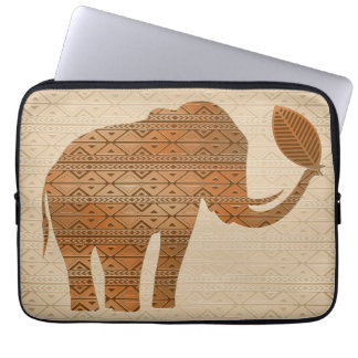 Elephant Tribal Art Design Laptop Sleeve