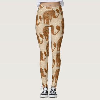 Elephant Tribal Art Design Leggings