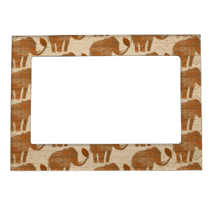 Elephant Tribal Art Design Magnetic Frame