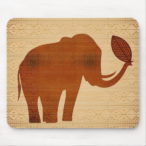 Elephant Tribal Art Design Mousepads