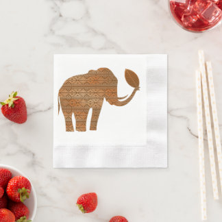 Elephant Tribal Art Design Napkins