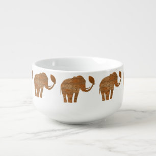 Elephant Tribal Art Design Soup Mug