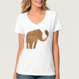 Elephant Tribal Art Design T-Shirt