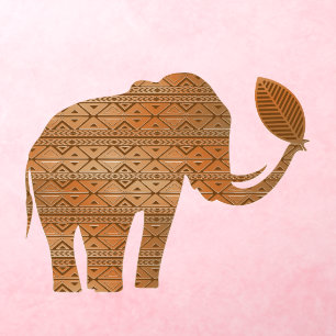 Elephant Tribal Art Design Wall Decal
