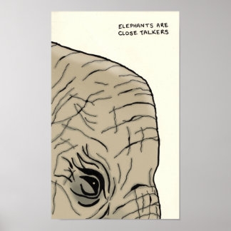 elephant trivia poster