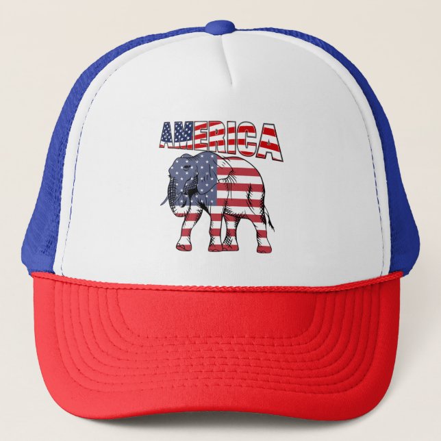 Elephant Trucker Hat (Front)