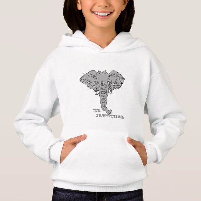 elephant trumpet T-Shirt Hoodie (Front)