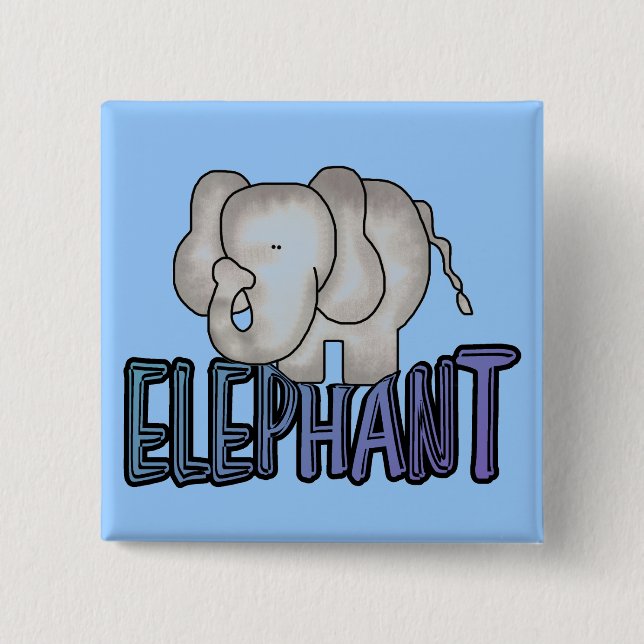 Elephant Tshirts and Gifts Pinback Button (Front)