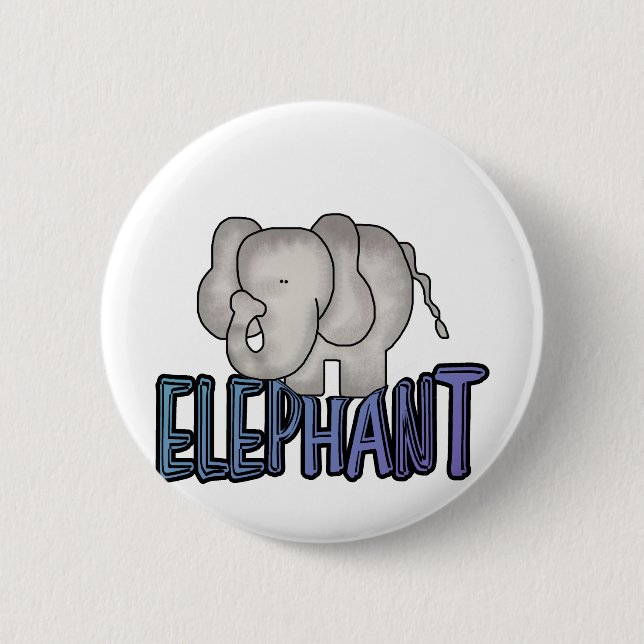 Elephant Tshirts and Gifts Pinback Button (Front)