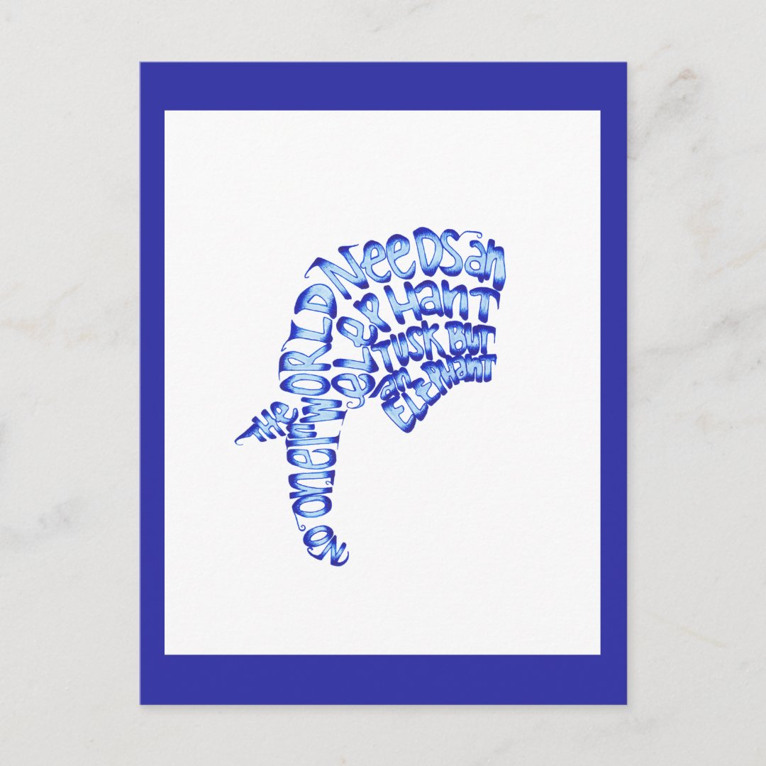 Elephant Tusks Postcard | Zazzle