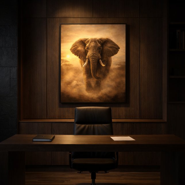 Elephant — Untamed Momentum Canvas Print (Creator Uploaded)