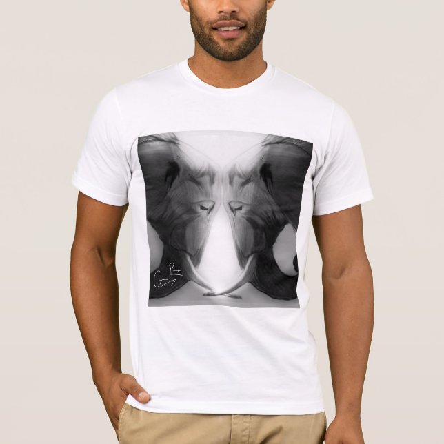 Elephant V-Neck T-Shirt (Front)