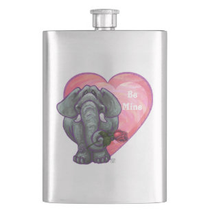 Elephant Valentine's Day Flask