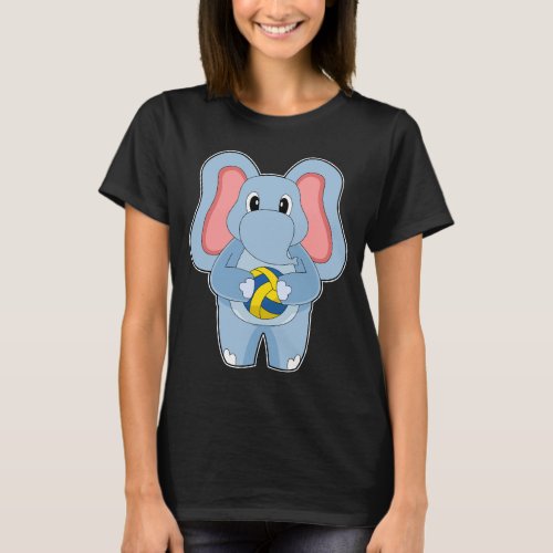 Elephant Volleyball player Volleyball T_Shirt