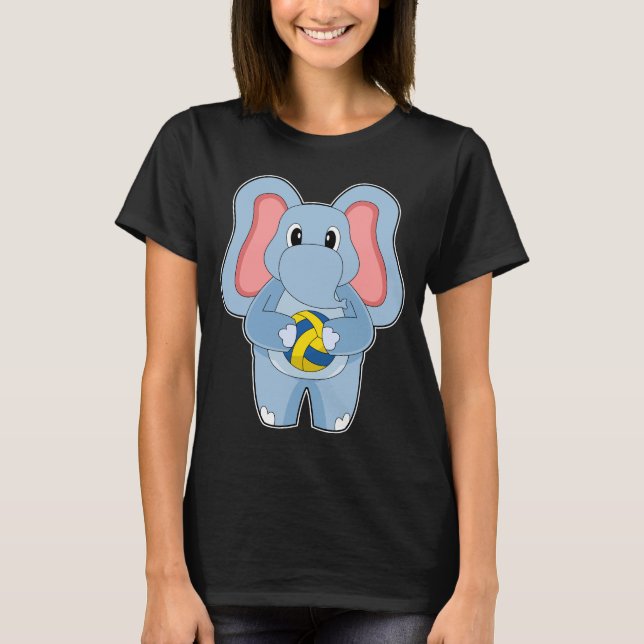Elephant Volleyball player Volleyball T-Shirt (Front)