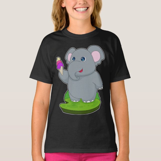 Elephant Waffle ice cream T-Shirt (Front)