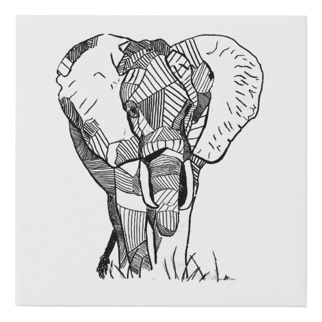 Elephant Wall Art (Front)