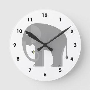 Elephant Wall Clock