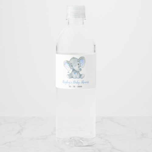 Elephant Water Bottle Labels Personalized
