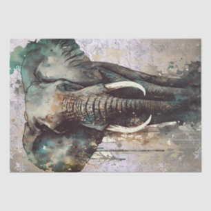 Elephant Watercolor Tissue Paper